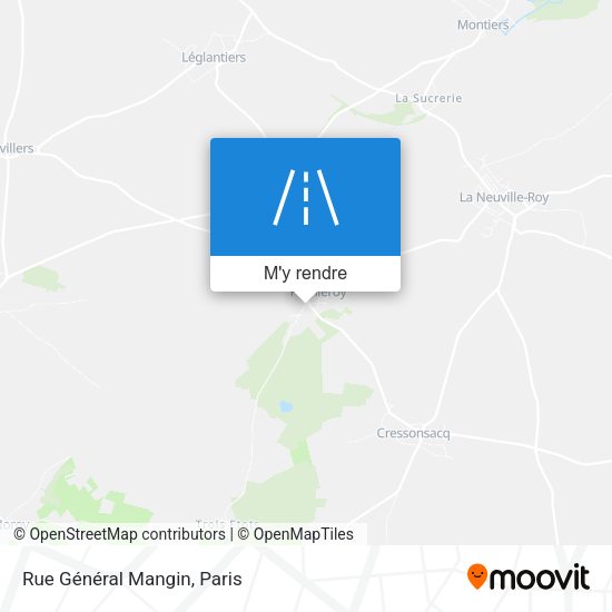 Rue Général Mangin plan