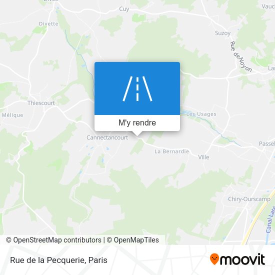 Rue de la Pecquerie plan