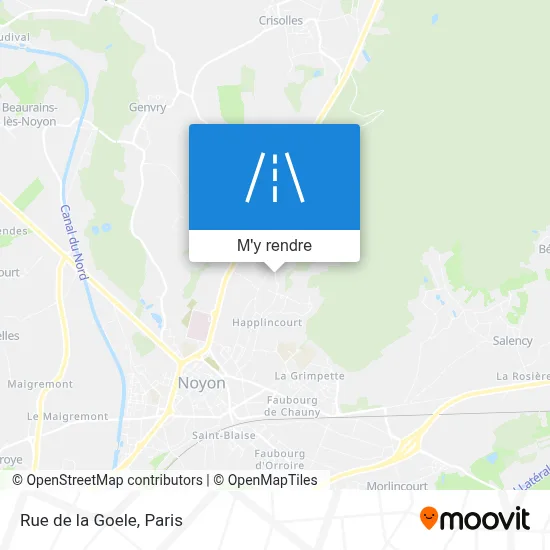 Rue de la Goele plan