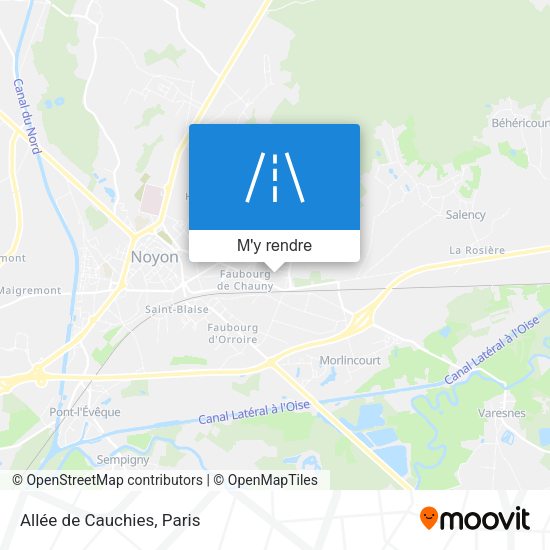 Allée de Cauchies plan
