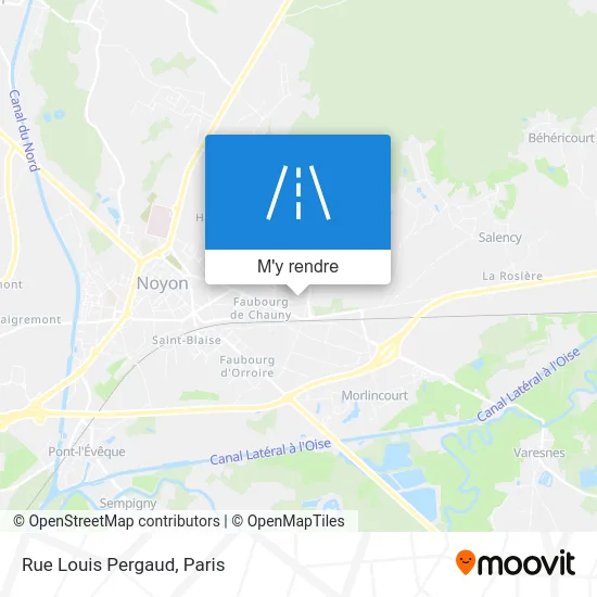 Rue Louis Pergaud plan