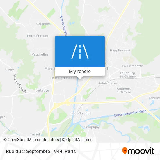 Rue du 2 Septembre 1944 plan