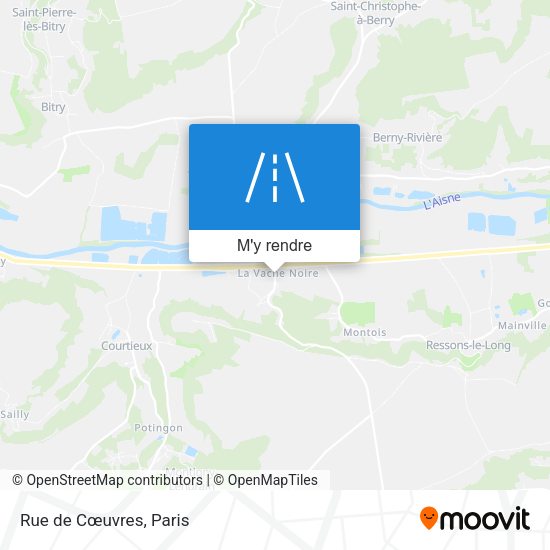 Rue de Cœuvres plan