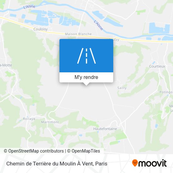 Chemin de Terrière du Moulin À Vent plan
