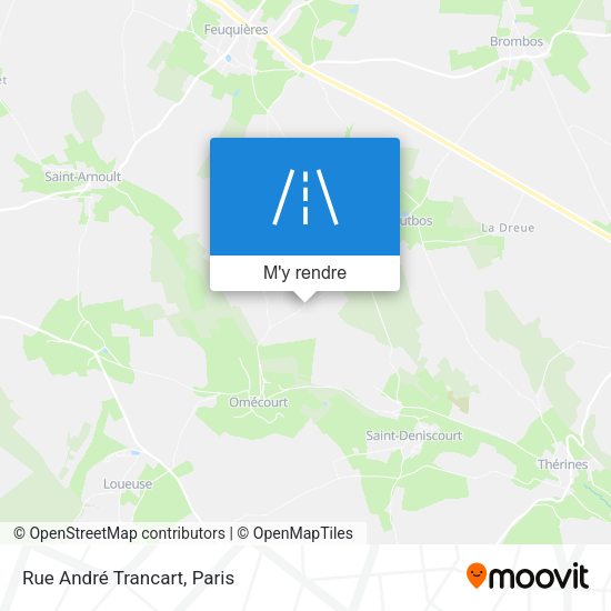 Rue André Trancart plan