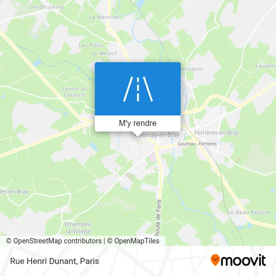 Rue Henri Dunant plan