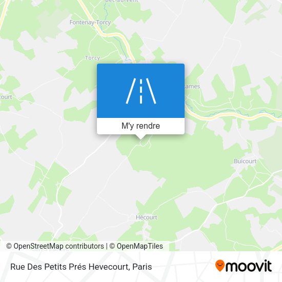Rue Des Petits Prés Hevecourt plan