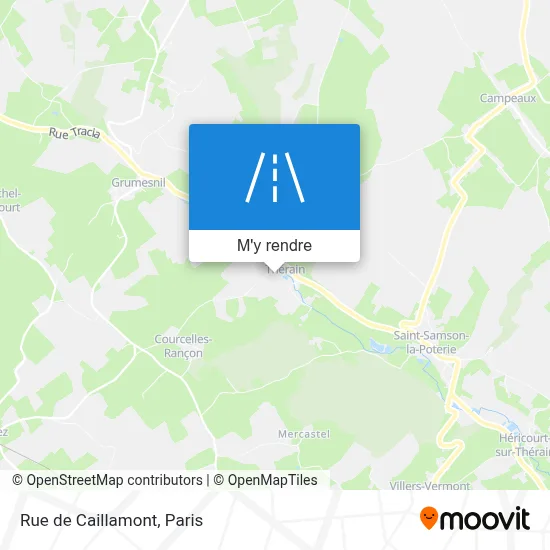 Rue de Caillamont plan