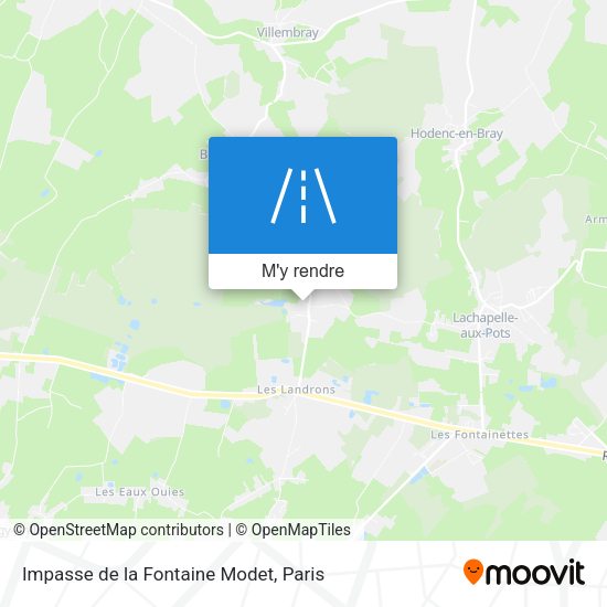 Impasse de la Fontaine Modet plan