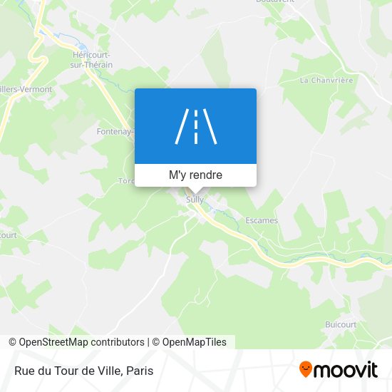 Rue du Tour de Ville plan