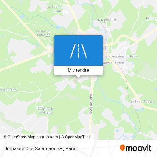 Impasse Des Salamandres plan