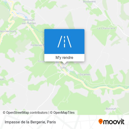 Impasse de la Bergerie plan