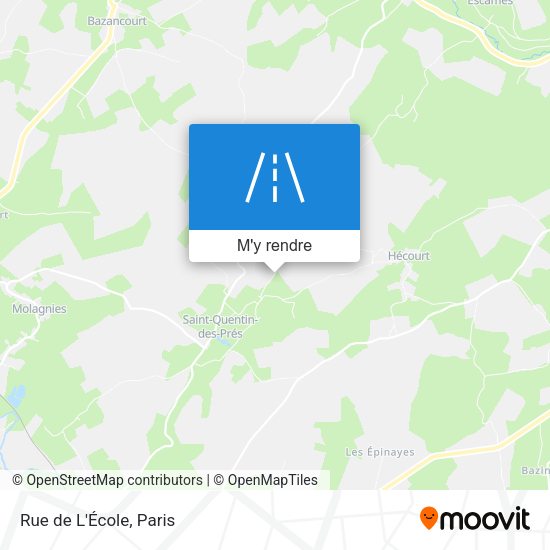 Rue de L'École plan