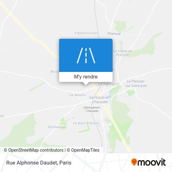 Rue Alphonse Daudet plan