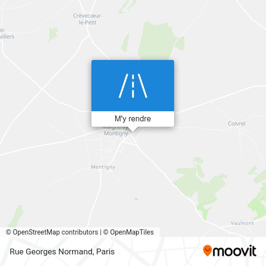 Rue Georges Normand plan