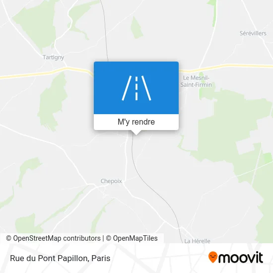 Rue du Pont Papillon plan