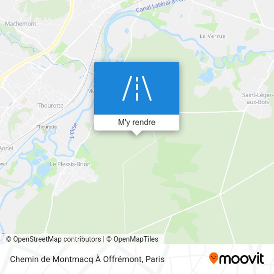 Chemin de Montmacq À Offrémont plan