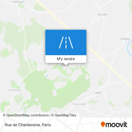 Rue de Chantereine plan