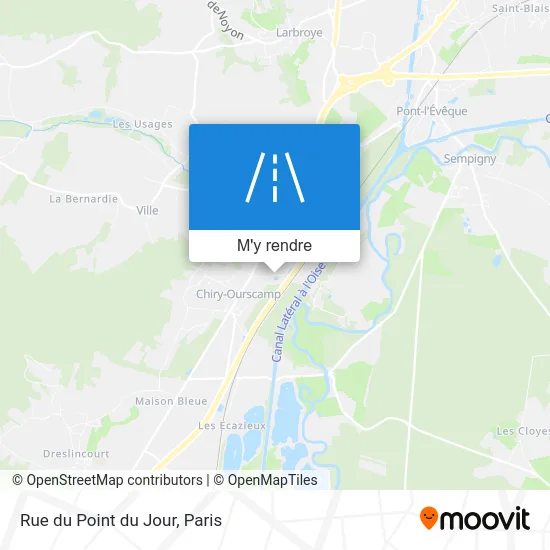 Rue du Point du Jour plan