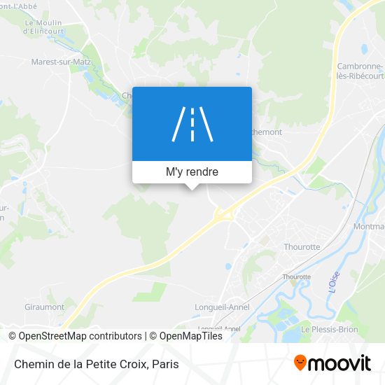 Chemin de la Petite Croix plan
