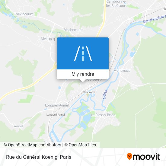 Rue du Général Koenig plan