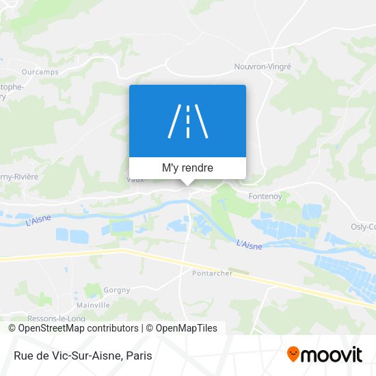 Rue de Vic-Sur-Aisne plan