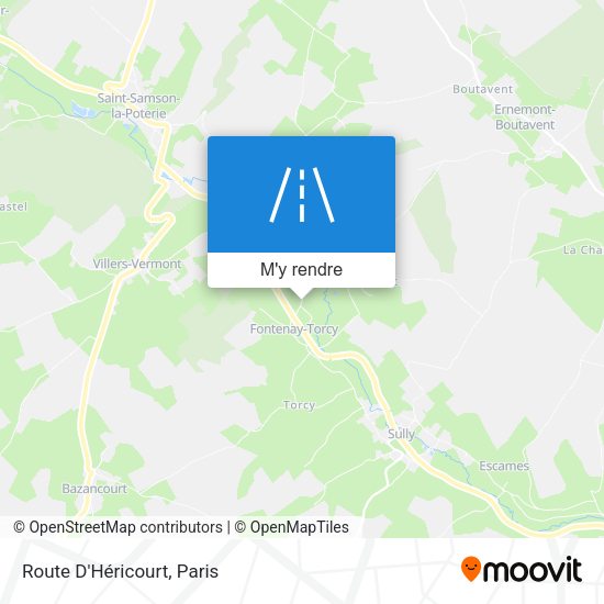 Route D'Héricourt plan