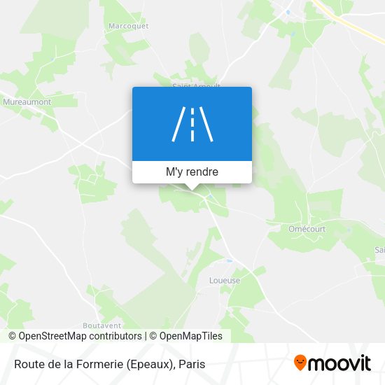Route de la Formerie (Epeaux) plan