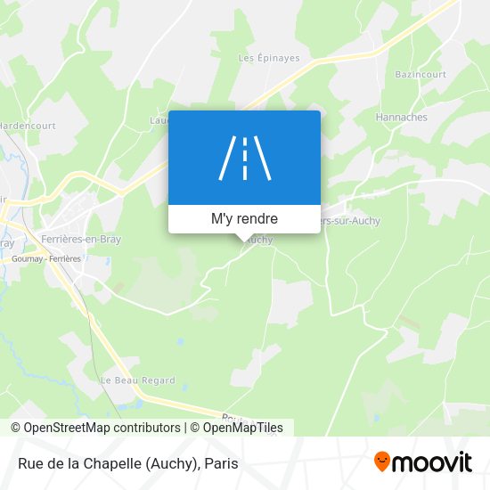Rue de la Chapelle (Auchy) plan