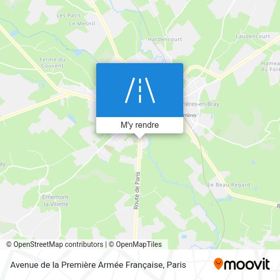 Avenue de la Première Armée Française plan