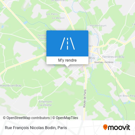 Rue François Nicolas Bodin plan