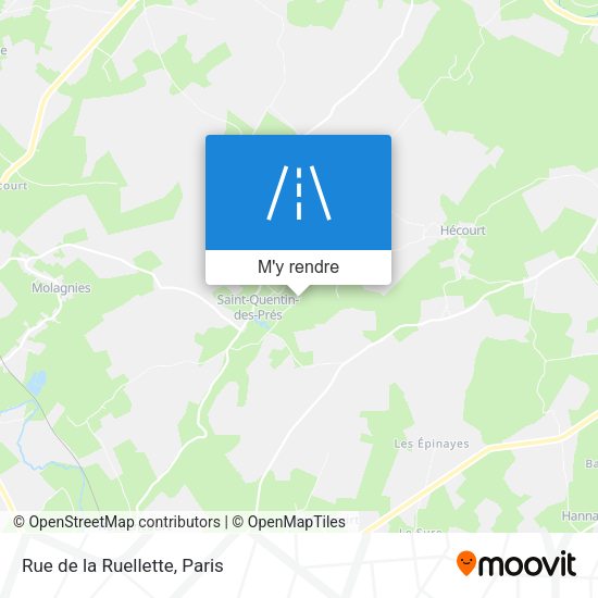 Rue de la Ruellette plan