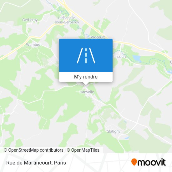 Rue de Martincourt plan