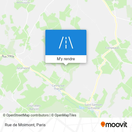 Rue de Moimont plan