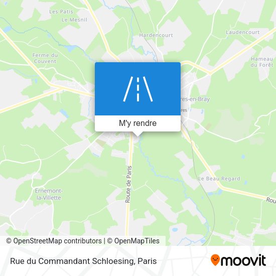 Rue du Commandant Schloesing plan