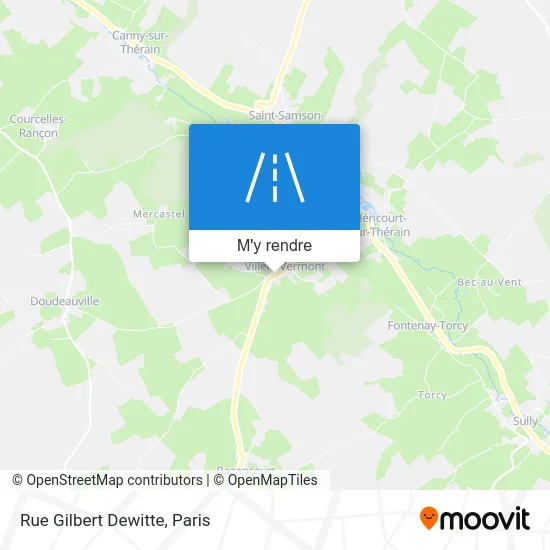 Rue Gilbert Dewitte plan