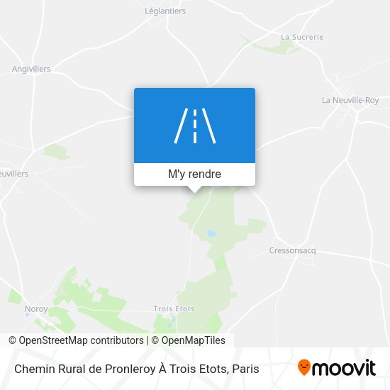 Chemin Rural de Pronleroy À Trois Etots plan