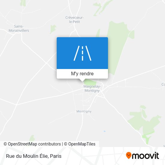 Rue du Moulin Élie plan