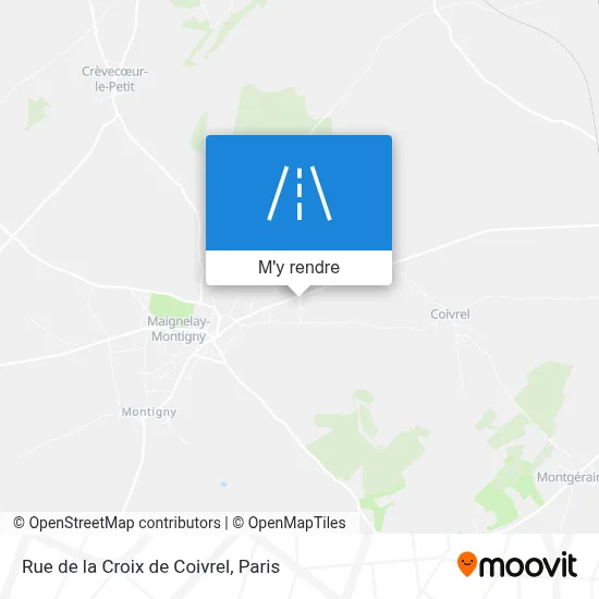 Rue de la Croix de Coivrel plan