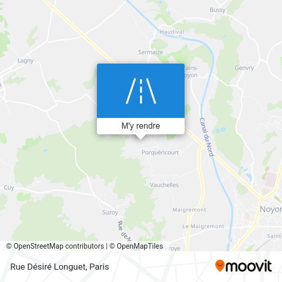 Rue Désiré Longuet plan