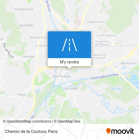 Chemin de la Couture plan