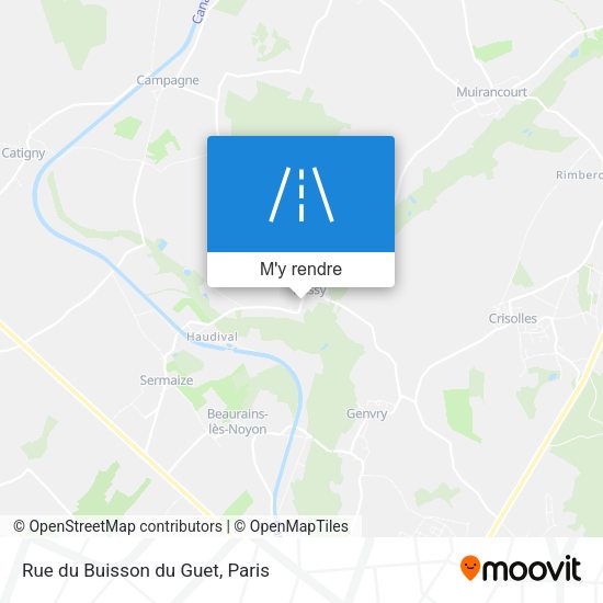 Rue du Buisson du Guet plan