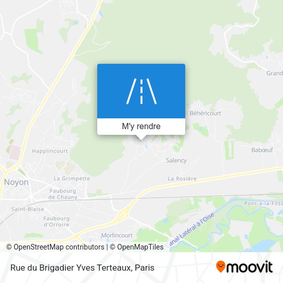 Rue du Brigadier Yves Terteaux plan
