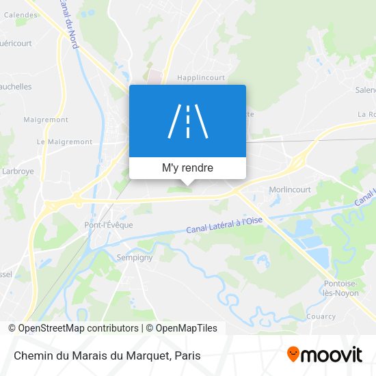 Chemin du Marais du Marquet plan