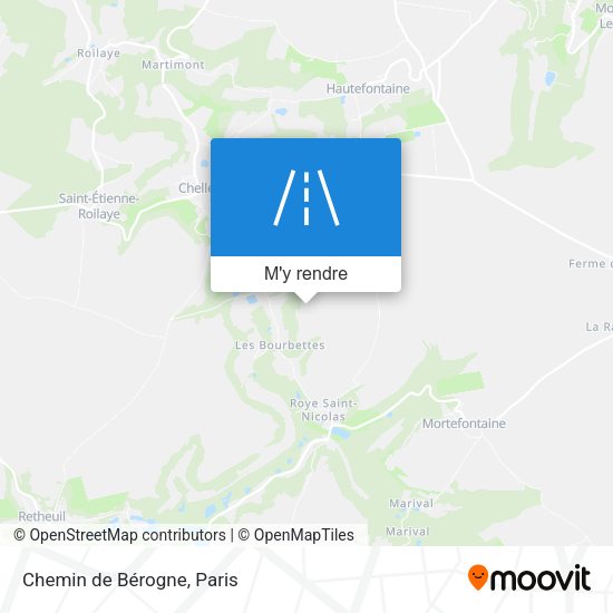 Chemin de Bérogne plan