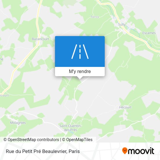 Rue du Petit Pré Beaulevrier plan