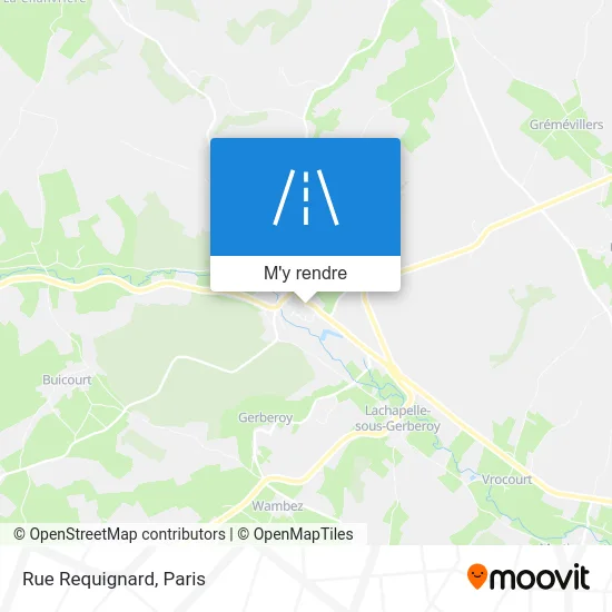 Rue Requignard plan