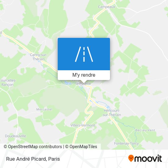 Rue André Picard plan