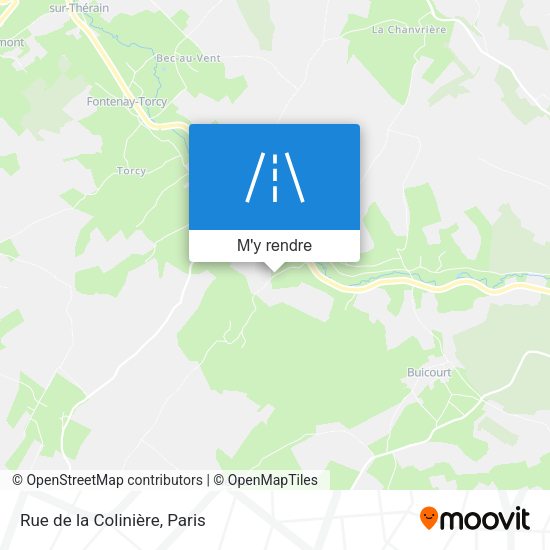 Rue de la Colinière plan