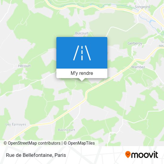 Rue de Bellefontaine plan